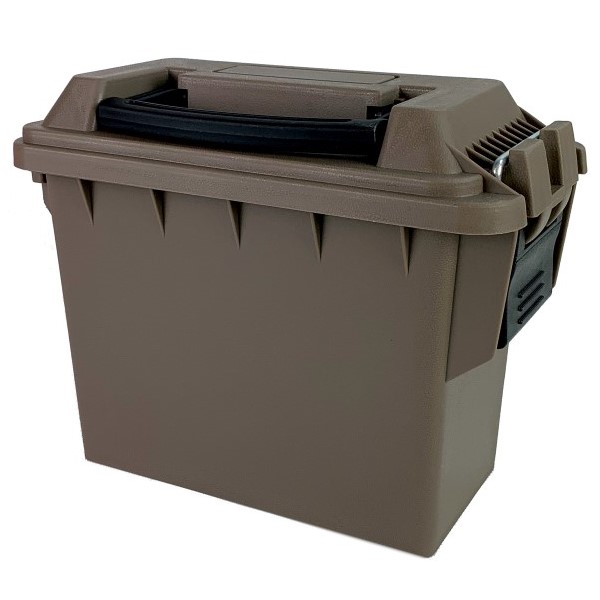 an image of the product Mini Plastic Ammo Can - Tan- A10143