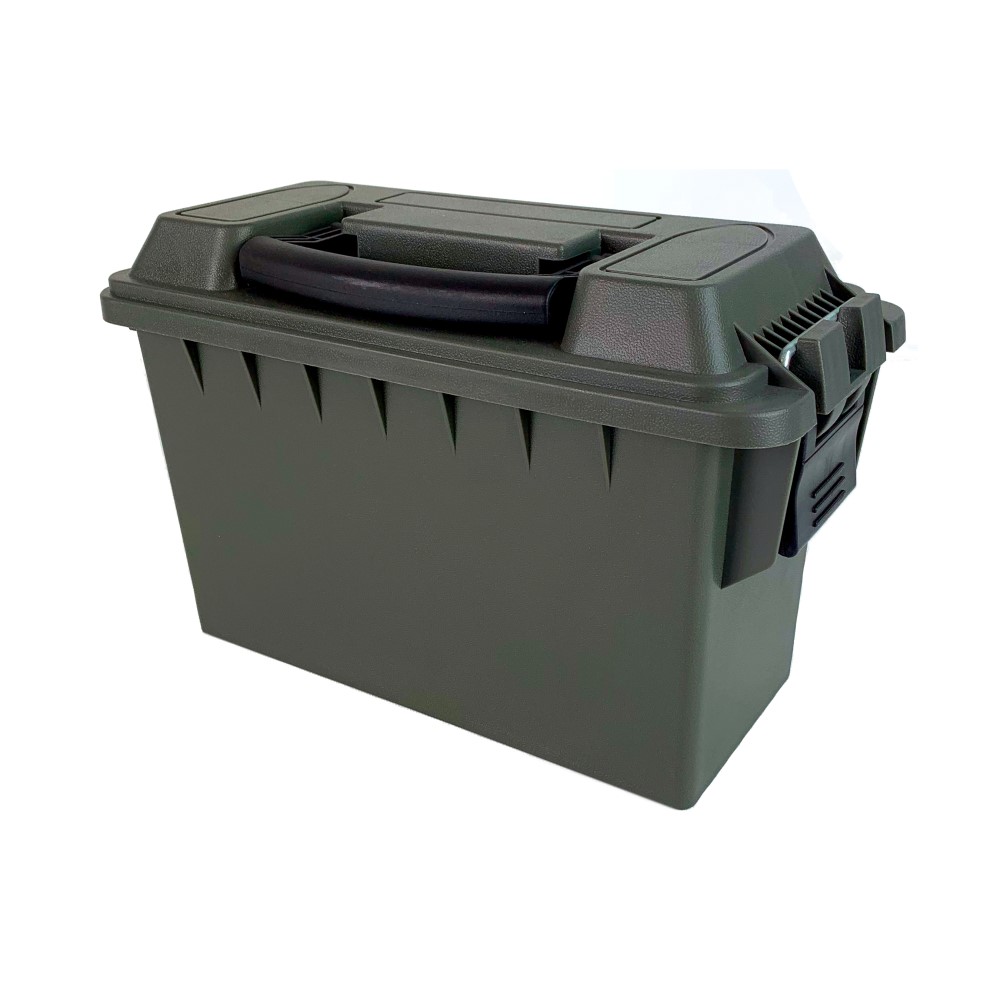 an image of the product Plastic Ammo Cans .30 Caliber Olive Drab- Case of 12- A10120-CASE