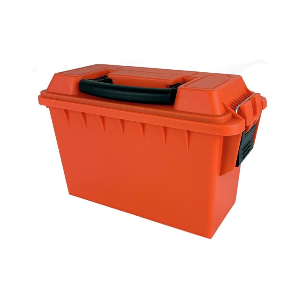 an image of the product Plastic Ammo Can .30 Caliber- Orange- A10168