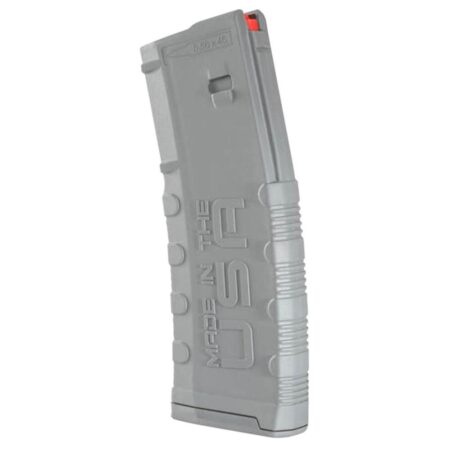 Amend2 AR-15 5.56x45mm Mod2 30-Round Magazine with Red Follower- Gray