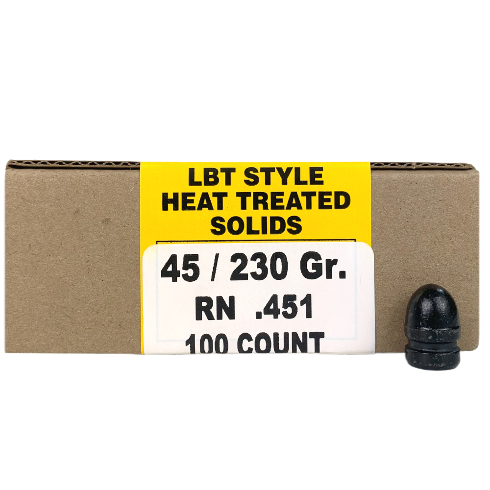 Cast Performance Bullets .45 Caliber (0.451 Diameter) 230 Gr. LBT Heat Treated Round Nose- Box of 100 - Image 2