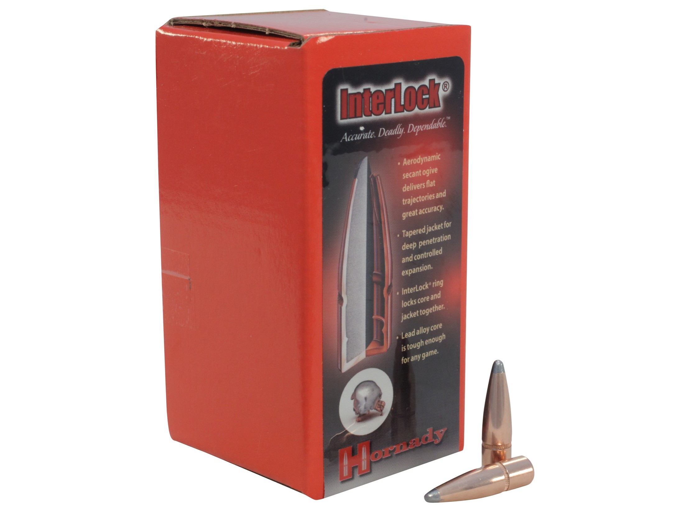 Hornady Bullets 7mm (.284 Diameter) 139 Gr. InterLock Spire Point- Box of 100- 2820