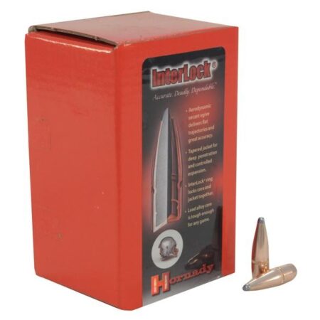 Hornady Bullets .30 Caliber (.308 Diameter) 150 Gr. InterLock Spire Point Boat Tail- Box of 100- 3033