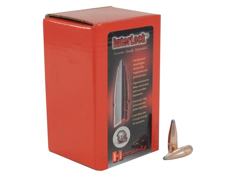 Hornady Bullets .30 Caliber (.308 Diameter) 150 Gr. InterLock Spire Point Boat Tail- Box of 100- 3033