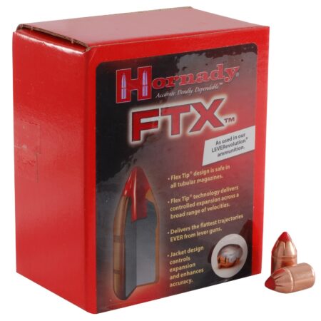 Hornady Bullets .44 Caliber (.430 Diameter) 225 Gr. FTX- Box of 100- 44105