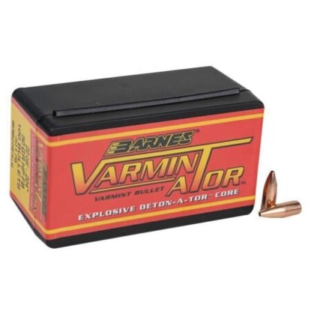 Barnes Bullets VARMIN-A-TOR .22 Cal (.224 Diameter) 40 Gr. Hollow Point Flat Base- Box of 100