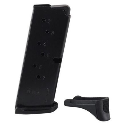 Ruger LC9 9mm Luger 7-Round Magazine with Finger Rest- Steel Blue- 90363