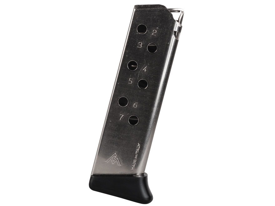 Mec-Gar Walther PPK/S .380 ACP 7-Round Magazine with Finger Rest- Steel Nickel- MGWPPKSFRN