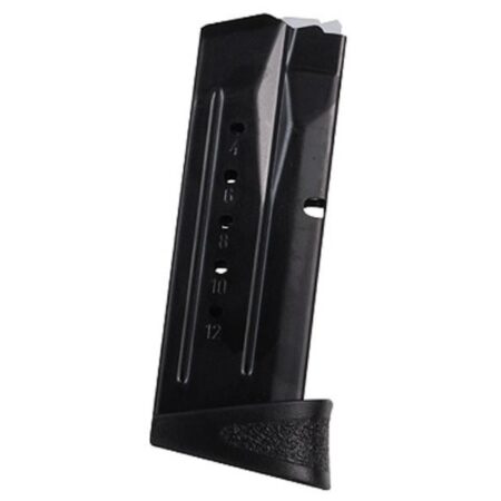 Smith & Wesson M&P Compact 9mm Luger 12-Round Magazine with Finger Rest- Steel Blue- 194530000