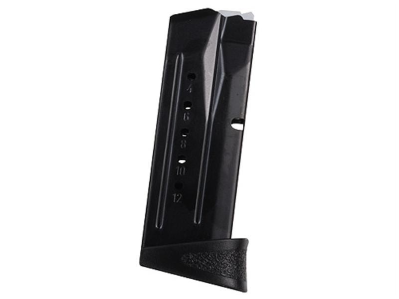 Smith & Wesson M&P Compact 9mm Luger 12-Round Magazine with Finger Rest- Steel Blue- 194530000