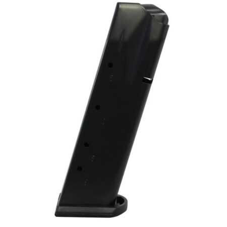 Mec-Gar Optimum Sig Sauer P226 9mm Luger 18-Round Magazine with Base Pad- Steel Anti-Friction Black- MGP22618AFC