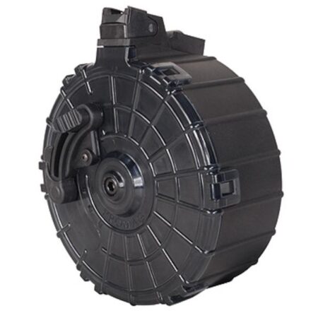 ProMag Saiga 12 Gauge Magazine 20-Round Drum- Polymer Black- SAI-A6