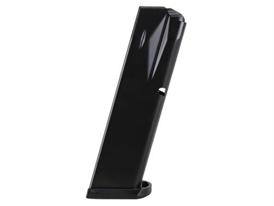 Mec-Gar Optimum Taurus PT92, PT99 9mm Luger 18-Round Magazine with Base Pad- Steel Anti-Friction Black- MGPT9218AFC