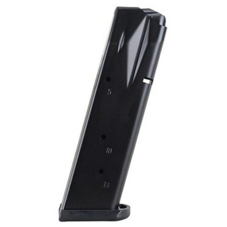 Mec-Gar Optimum Sig Sauer P226 .40 S&W / .357 Sig 13-Round Magazine with Base Pad- Steel Anti-Friction Black- MGP2264013AFC