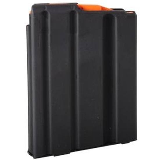 C Products Duramag SS AR-15 .223 Remington 5-Round Magazine with Orange Anti-Tilt Follower- Black Stainless Steel- CPD-0523041