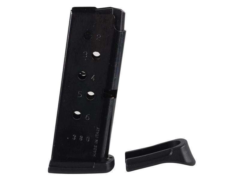 Ruger LCP .380 ACP 6-Round Magazine with Finger Rest- Steel Blue- 90333