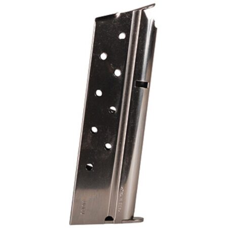 Mec-Gar Colt 1911 Delta Elite 10mm Auto 8-Round Magazine- Nickel Steel- MGCGOV10N