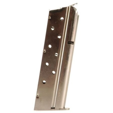Mec-Gar 1911 Government, Commander 9mm Luger 9-Round Magazine- Nickel Steel- MGCGOV9LN