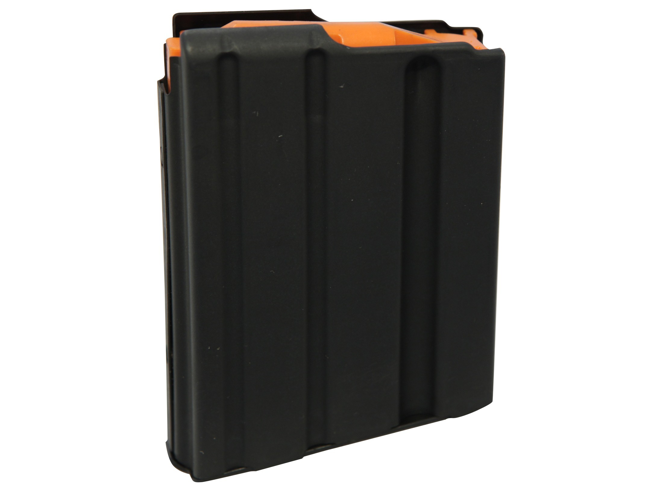 C Products Duramag SS AR-15 .223 Remington 10-Round Magazine with Orange Anti-Tilt Follower- Stainless Steel Black- 1023041