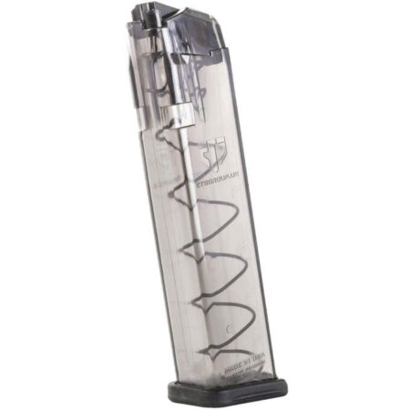 Elite Tactical Systems Glock 17/19/26/34 9mm Luger 22-Round Magazine- Translucent Polymer- GLK-9-22