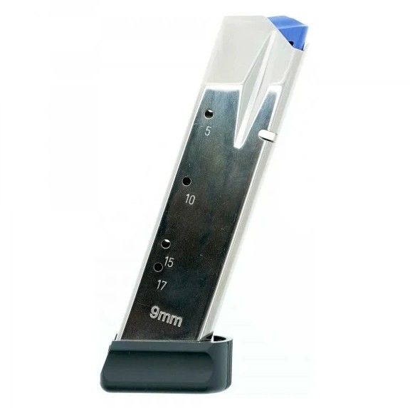 CZ 75 SP-01/Shadow II 9mm Luger 19-Round Magazine- Steel Nickel- 11161