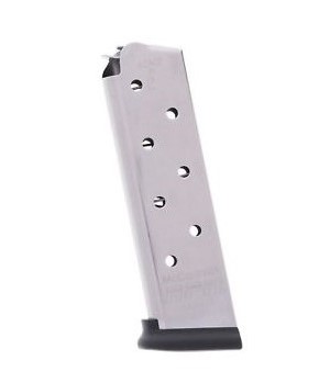Chip McCormick RPM 1911 Government/Commander .45 ACP 8-Round Magazine with Base Pad- Stainless Steel- 17130