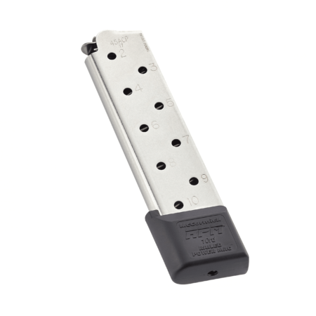 Chip McCormick RPM 1911 Government/Commander .45 ACP 10-Round Magazine with Base Pad- Stainless Steel- 17150