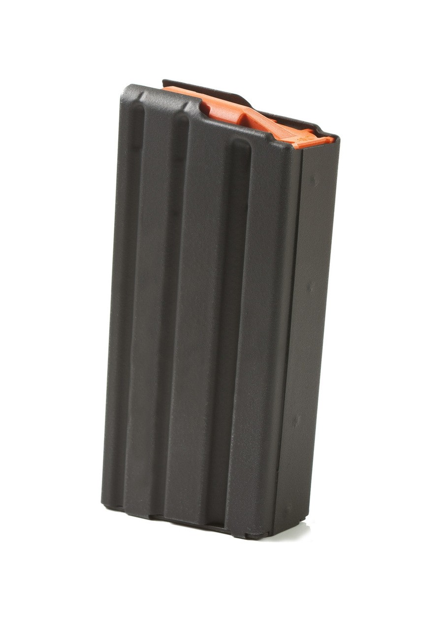 ASC AR-15 .223/5.56mm 20-Round Magazine with Orange Anti-Tilt Follower- Steel Black- 20223SSBMOASC