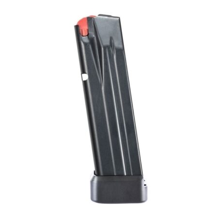 Walther PPQ M2/SF Pro 9mm Luger 17-Round Magazine with Black Base Plate- Steel Black- 2830400