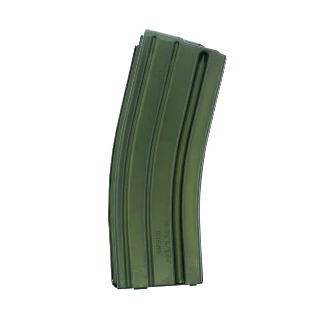 C Products Duramag AR-15 .223 Remington 30-Round Magazine with Black Anti-Tilt Follower- Aluminum- OD Green- 302308175CPD