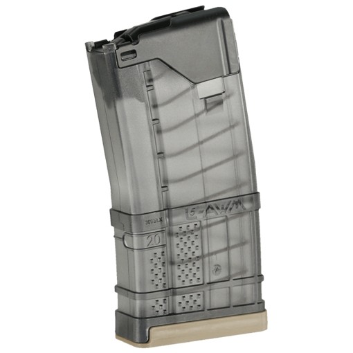 Lancer L5AWM Hybrid AR-15 .300 Blackout 20-Round Magazine- Translucent Smoke- 428002
