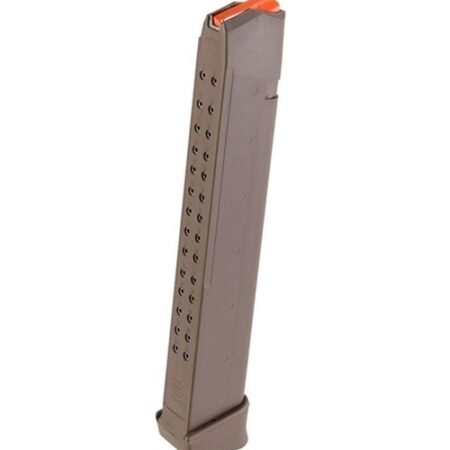 Glock G17/G34 Gen4 9mm 33 Round Magazine- Polymer FDE- 47358