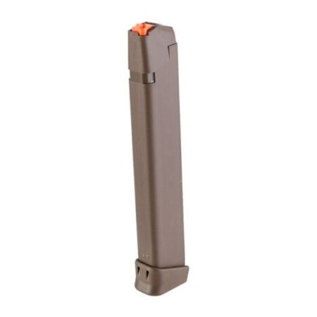 Glock G17/G19/G26/G34 Gen5 9mm 33 Round Magazine- Polymer FDE- 47463