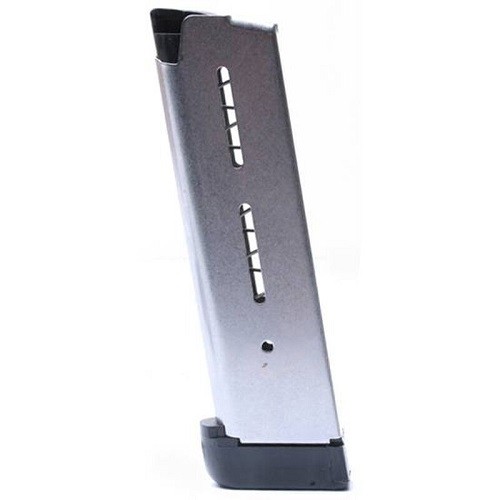 Wilson Combat 1911 Government .45 ACP 8-Round Full-Size Magazine with Extended Base Pad- Stainless Steel- 47DE