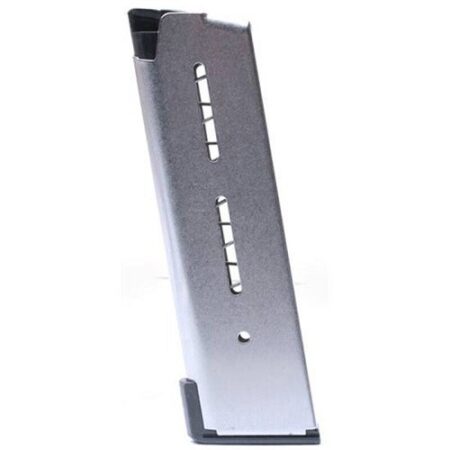 Wilson Combat 1911 Compact .45 ACP 8-Round Magazine with Low-Profile Base Pad- Stainless Steel- 47DOX
