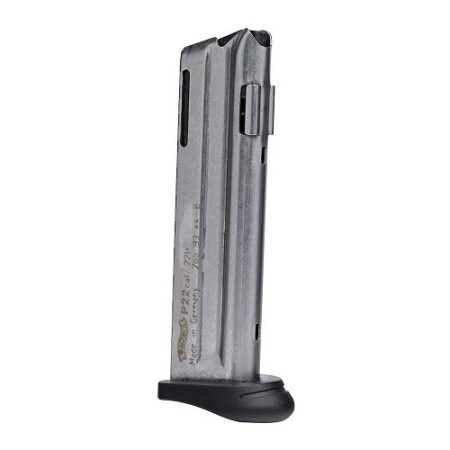 Walther P22Q .22 Long Rifle 10-Round Magazine with Finger Rest- Stainless steel- 512604