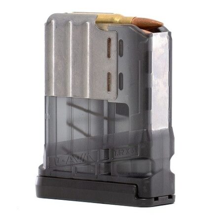 Lancer L7AWM SR-25 7.62X51 5-Round Magazine- Translucent Smoke- L705SMK
