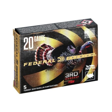 an image of the product Federal Premium 3rd Degree 20 Gauge 3" 1-1/2 oz #5, #6, #7 Shot- Box of 5 - PTDX258567