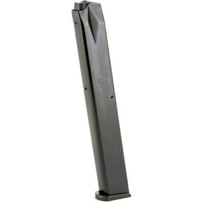 ProMag Browning Hi-Power 9mm Luger 32-Round Extended Magazine- Steel Blue- BRO-A6