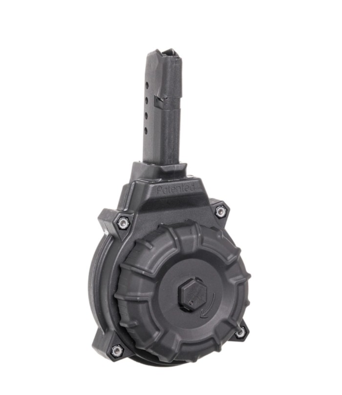 ProMag Glock G43 9mm Luger 50-Round Drum Magazine- Black Polymer- DRM-A14