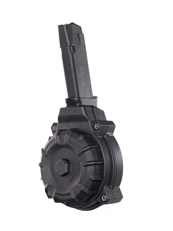 ProMag Glock G43X/G48 9mm Luger 50-Round Drum Magazine- Black Polymer- DRM-A20