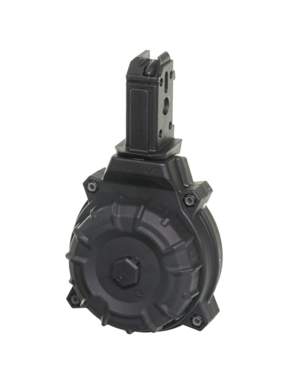 ProMag CZ Scorpion 9mm Luger 50-Round Drum Magazine- Black Polymer- DRM-A22