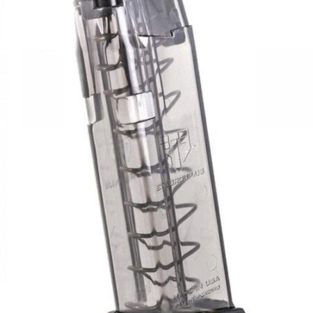 Elite Tactical Systems Glock G19/G26 9mm Luger 10-Round Magazine- Translucent Polymer- GLK-19-10