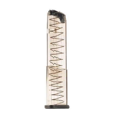 Elite Tactical Systems Glock 43X/48 9mm Luger 19-Round Magazine- Translucent Polymer- GLK-43X-19