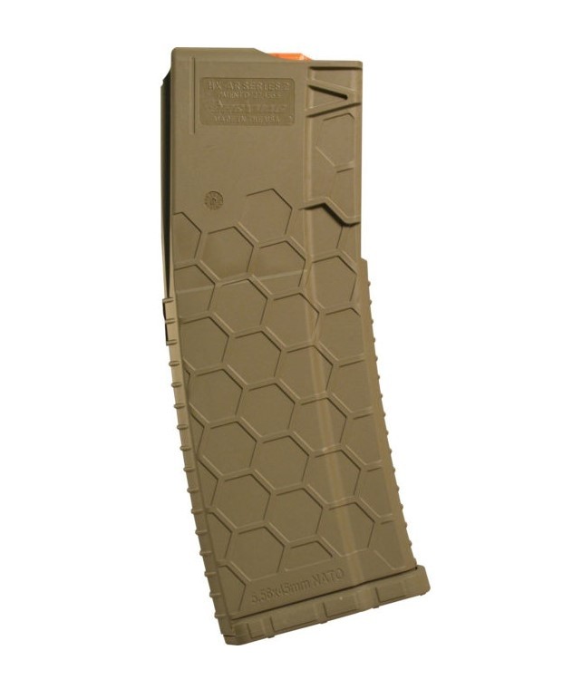 Hexmag HX15/30 Series 2 AR-15 .223/5.56mm 15-Round Magazine- FDE- HX1530AR15S2FDE
