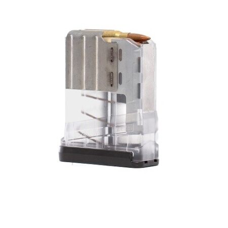 Lancer L7AWM SR-25 7.62X51 5-Round Magazine- Translucent Clear- L705CLR