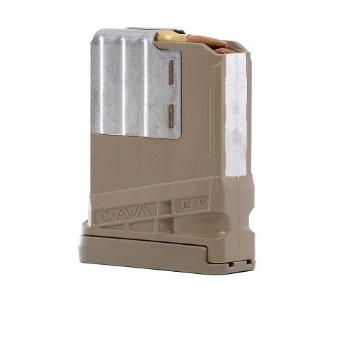 Lancer L7AWM SR-25 7.62X51 10-Round Magazine- Opaque Flat Dark Earth- L710FDE