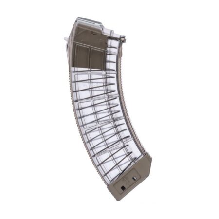 CENTURY ARMS US Palm AK30R 7.62x39mm 30-Round Magazine- Translucent/FDE- MA1119A