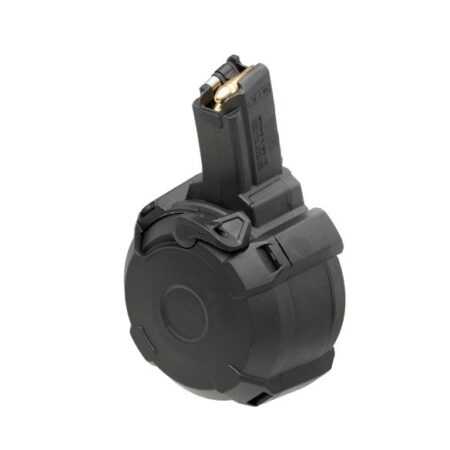 MAGPUL PMAG D-50 HK94/MP5 9mm Luger 50-Round Drum Magazine- Polymer Black- MAG1181-BLK