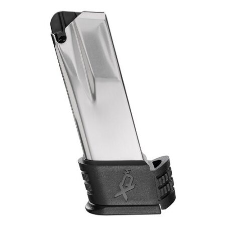 Springfield Armory XD-M Elite Compact 10mm 15-Round Extended Magazine w/ Grip Sleeve #2- Stainless Steel- XDME50152